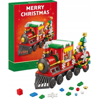 ostatní stavebnice STAVEBNICE: VÁNOČNÍ STAVEBNICE - VLÁČEK / VLAK 322 dílů
