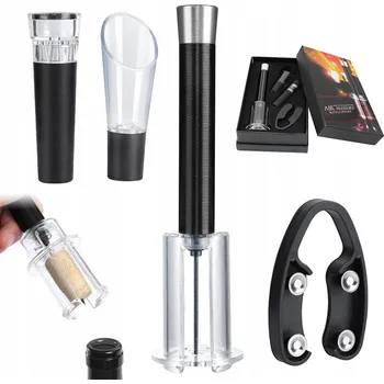 Otvírák OTVÍRÁK NA VÍNO, MLÉKO A ZÁTKY - SADA + ZÁTKA