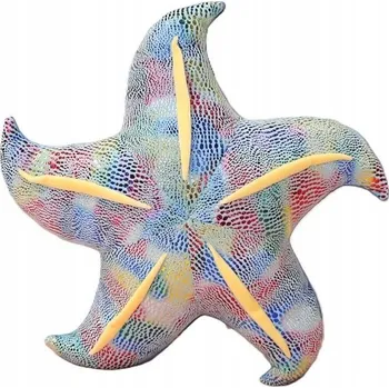 Polštář Plyšák Hvězdice Modrá Polštář 45 cm