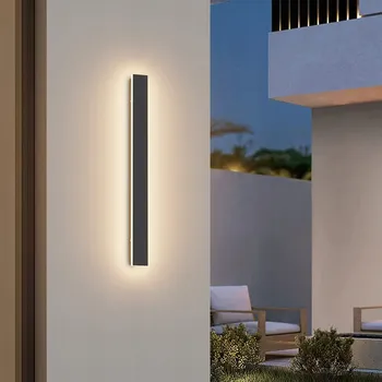 Nástěnné svítidlo LED Nástěnné Svítidlo Fasádní IP65 Černé 100CM 32W Teplá Bílá