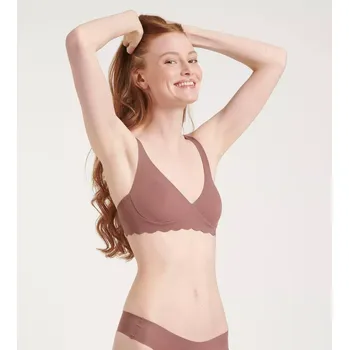 Podprsenka Dámská podprsenka ZERO Microfibre 2.0 Soft bra - CACAO - hnědá 1141 - SLOGGI BROWN XL