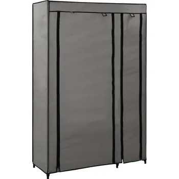 Šatní skříň ZBXL Skládací šatní skříň šedá 110 x 45 x 175 cm textil