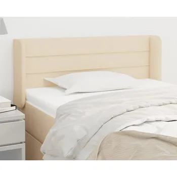 Čelo postele typu ušák krémové 93x16x78/88 cm textil IM_3118895
