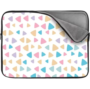 pouzdro na notebook Sablio Obal na notebook Barevné trojúhelníčky - 17"