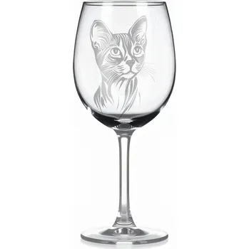 Sklenice Sklenice na víno s kočkou – motiv 131