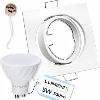 Žárovka Stropní svítidlo zapuštěné Lumenix 5 W patice GU10, bílé