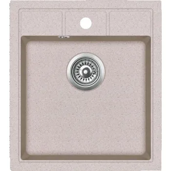 Granitový dřez Jednokomorový granitový dřez Aquasanita Nova béžový