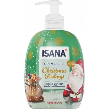 Mýdlo ISANA CHRISTMAS FEELING ZIMNÍ TĚLOVÉ MÝDLO S VŮNÍ LÍSKOVÉ OŘECHY A VANILKA