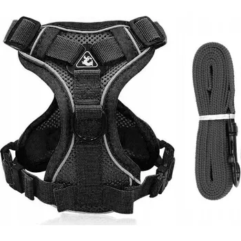 Vodítko pro psa BEZTLAKOVÉ VODÍTKO S POPRUHY TYPU GUARD PRO PSA S NASTAVENÍM + VODÍTKO vel. M