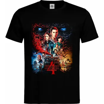 Pánské tričko Tričko Stranger Things | Sezóna 4 Druh: Pánské, Barva: Černá, Velikost: XL