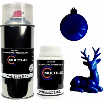 Barva ve spreji Matný lak ve spreji na figurky, skleněné a keramické ozdoby RAL 5003