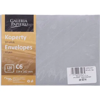 Obálka Obálky C6 stříbrné perleťové 150g (10 kusů)