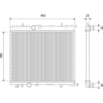 Chladič motoru Chladič, chlazení motoru VALEO 701103