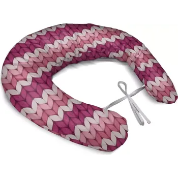 Polštář Sablio Těhotenský polštář Střídajíci růžové pletení