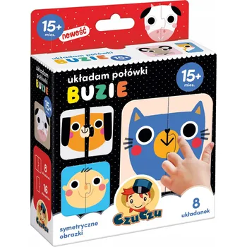 Puzzle Puzzle CzuCzu Skládám poloviny 16 dílků Obličeje 6828497