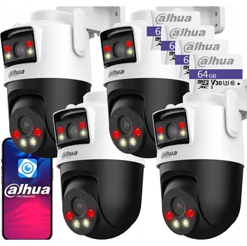 IP kamera Čtyři Otočné Kamery WiFi 6Mpx (2x 3MPx) P3D-3F-PV DAHUA IR LED + 64GB