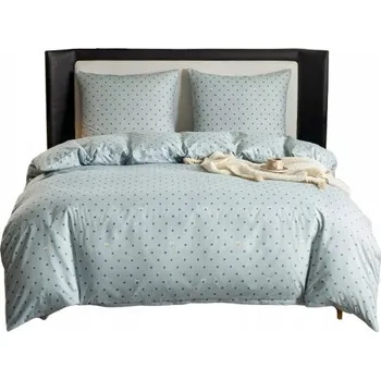 Povlečení Sada Povlečení Dvoulůžkové Puntíky 220x200 se 2 povlaky 70x80