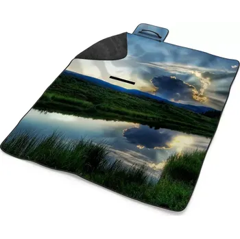 deka Sablio Plážová deka Mrak nad řekou: 200x140 cm