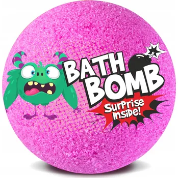Šumivá koule do koupele s překvapením růžová 120g LaQ