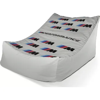 Sedací pytel Sablio Sedací vak Lounge MPERFORMANCE bílý vzor - 80 x 95 x 50 cm