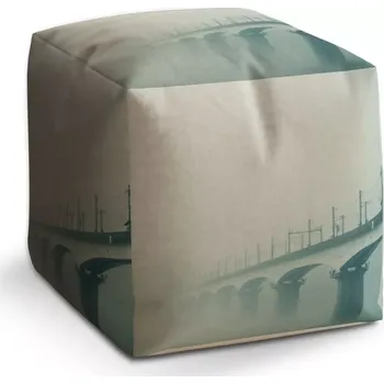 Taburet Sablio Taburet Cube Železniční most: 40x40x40 cm