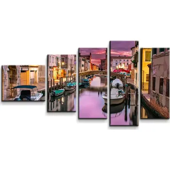 Obraz Sablio Obraz - 5-dílný Benátky - 100x60 cm