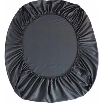 Prostěradlo PROSTĚRADLO BAVLNĚNÉ S GUMOU 160x200+25 TMAVĚ ŠEDÉ