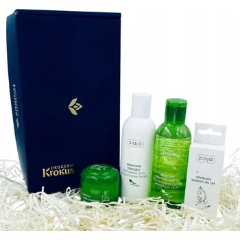 Kosmetická sada Ziaja Dárková Sada Olivová Péče o Obličej a Rty - krém, odličovač