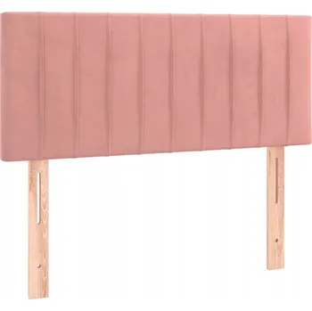 Čelo postele sametové nastavitelné růžové 100x5x78/88 cm