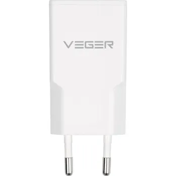 VEGER nástěnná nabíječka USB A + USB C QC PD 30W 30W1A1C bílá