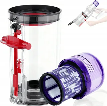 NÁDRŽ, ZÁSOBNÍK a filtry NÁHRADNÍ DÍL NA PRACH pro VYSAVAČ DYSON V11 V15 SV14