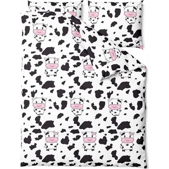 Povlečení POVLEČENÍ BAVLNĚNÉ S MOTIVEM KRAV 160x200