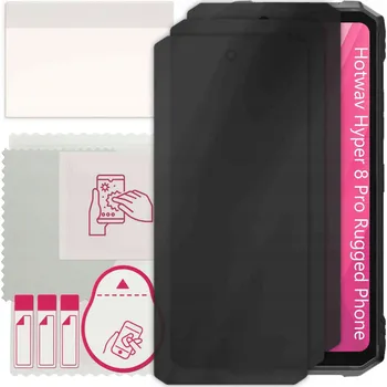Pouzdro na mobilní telefon 3x Hybridní Sklo s Filtrem Soukromí pro Hotwav Hyper 8 Pro Odolný Telefon