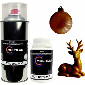 Barva ve spreji Matný lak ve spreji na figurky, skleněné a keramické ozdoby RAL 8003