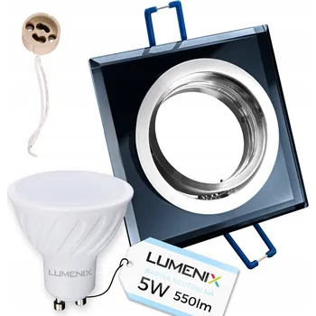 Žárovka Stropní svítidlo zapuštěné Lumenix 5 W GU10 9 cm černé