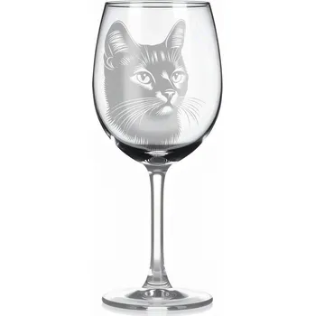 Sklenice Sklenice na víno s kočkou – motiv 30