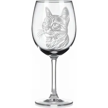 Sklenice Sklenice na víno s kočkou – motiv 213