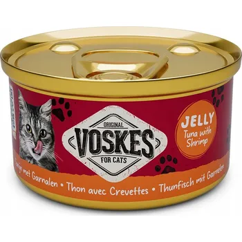 Krmivo pro kočku Voskes mokré Krmivo pro kočky s tuňákem a krevetami 85g
