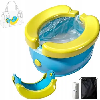 Nočník SKLÁDACÍ CESTOVNÍ NOČNÍK BANÁN PRO DĚTI PŘENOSNÝ + 20 SÁČKŮ