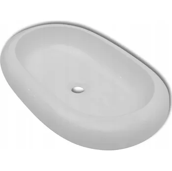 Umyvadlo Umyvadlo na desku oválné VidaXL 5907224595037 63 cm bílé