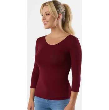 Dámská halenka DÁMSKÁ HALENKA MANATI 3/4 J/Z24 kaštanové XL