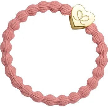 By Eloise London Gold Heart náramek / gumička do vlasů odstín coral pro ženy