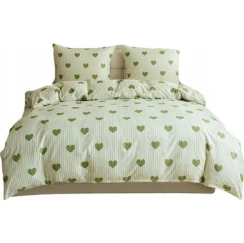 Povlečení Srdíčka Sada Povlečení Hearts 2 pro dvě osoby 160x200 se 2 povlaky na polštáře 70x80