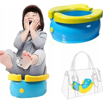 Nočník CESTOVNÍ NOČNÍK PRO DĚTI skládací přenosný opakovaně použitelný