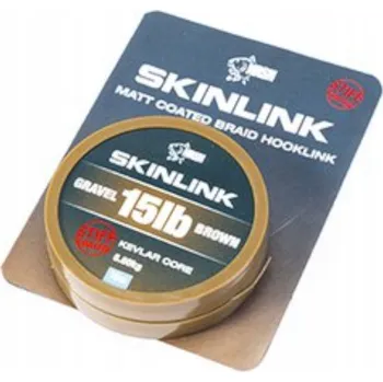 Nash SKINLINK STIFF 35LB GRAVEL 10M Šňůra 35 mm x 10 m