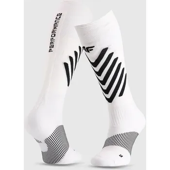 Dámské ponožky Unisexové lyžařské Ponožky 4F bílé, velikost 39-41