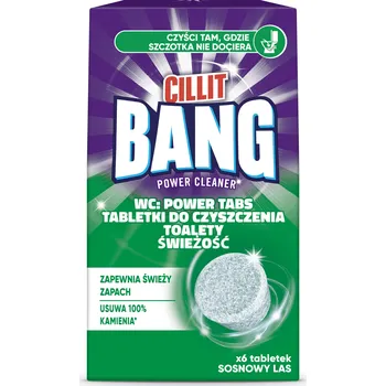 WC čistič Cillit Bang WC Svěžest Tablety do čištění toalety Borový les 6 kusů