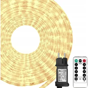 Vánoční dekorace KRÁSNÝ SVĚTLÝ SVĚTELNÝ HAD SE TŘPYTKAMI LED SVĚTÝLKA OZDOBNÁ VÁNOČNÍ 20M VENKOVNÍ.