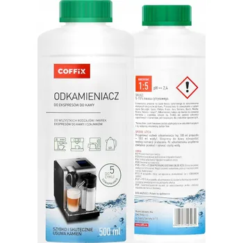 Kávovar Odvápňovač Coffix 500 ml pro kávovar UNIVERZÁLNÍ