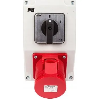 Elektrická zásuvka Elektrická Zásuvka hermetická Elektro-Plast červená